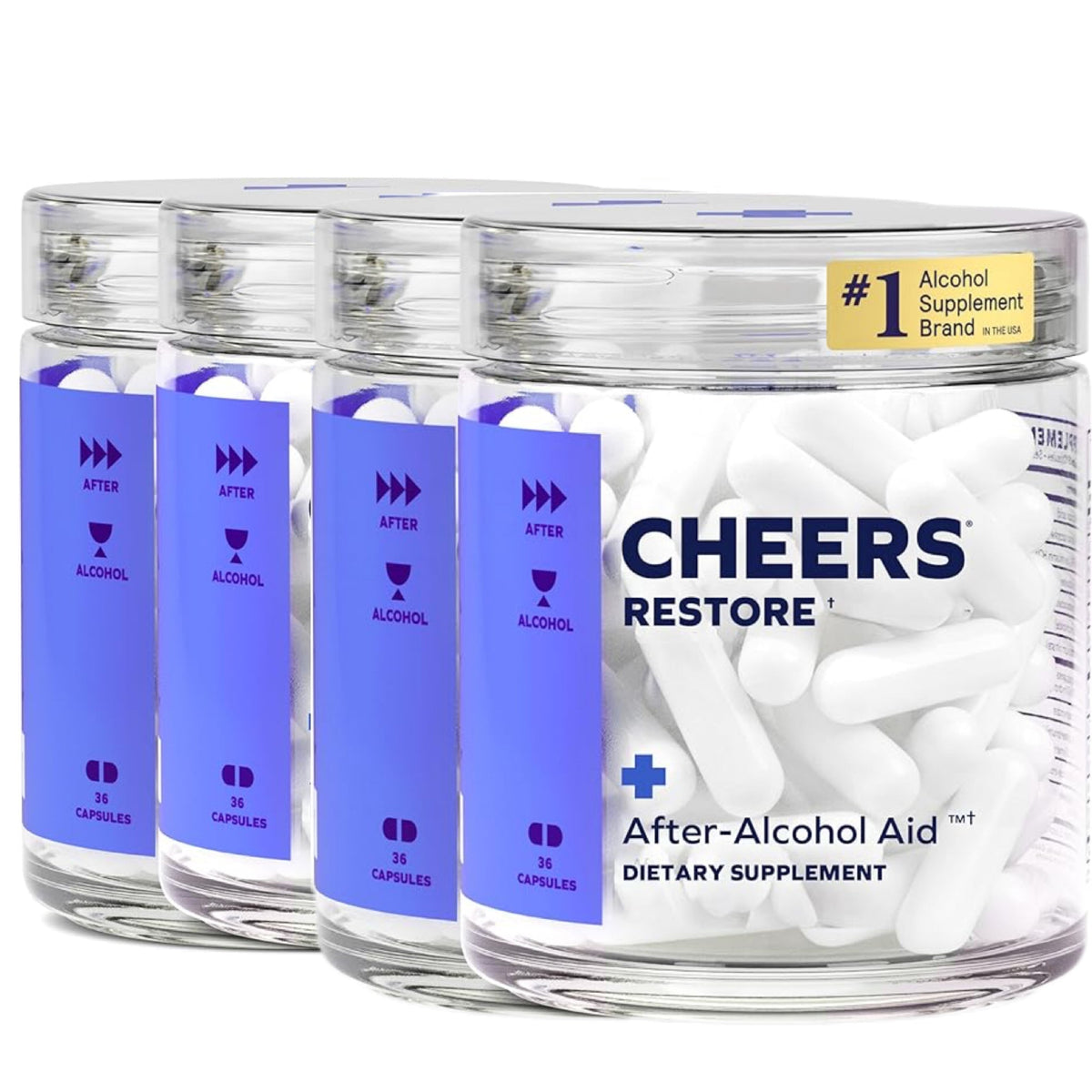 Cheers Restore | Supplement with DHM + L-Cysteine | Feel Better After Drinking & Support Your Liver | 12 Doses