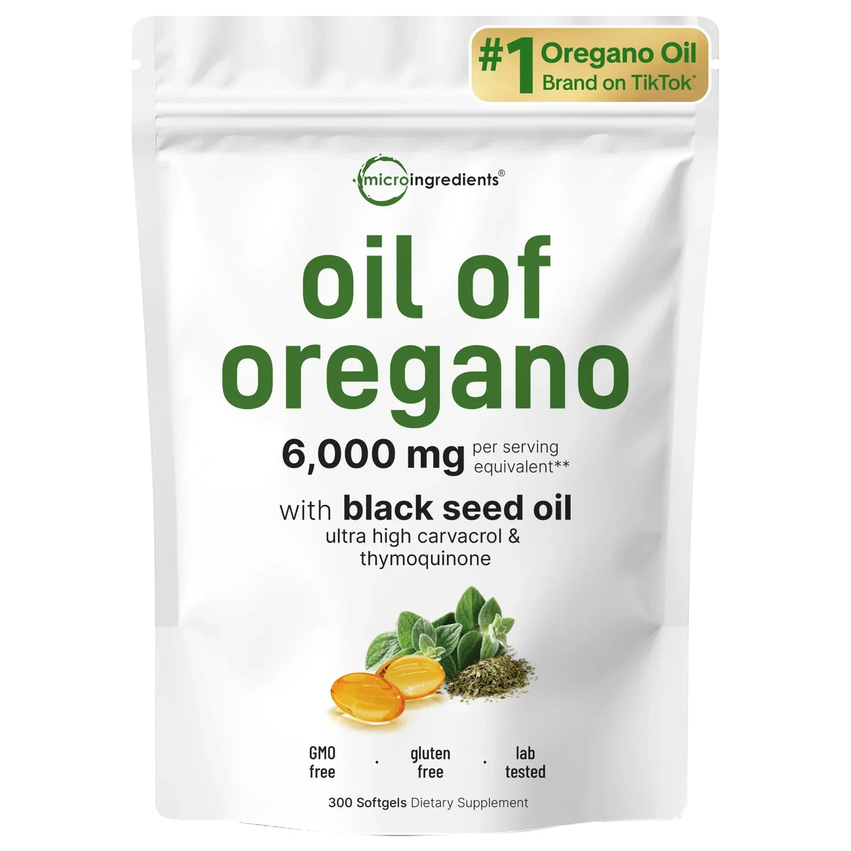 Oregano Oil with Black Seed Oil Powerful Immune Support