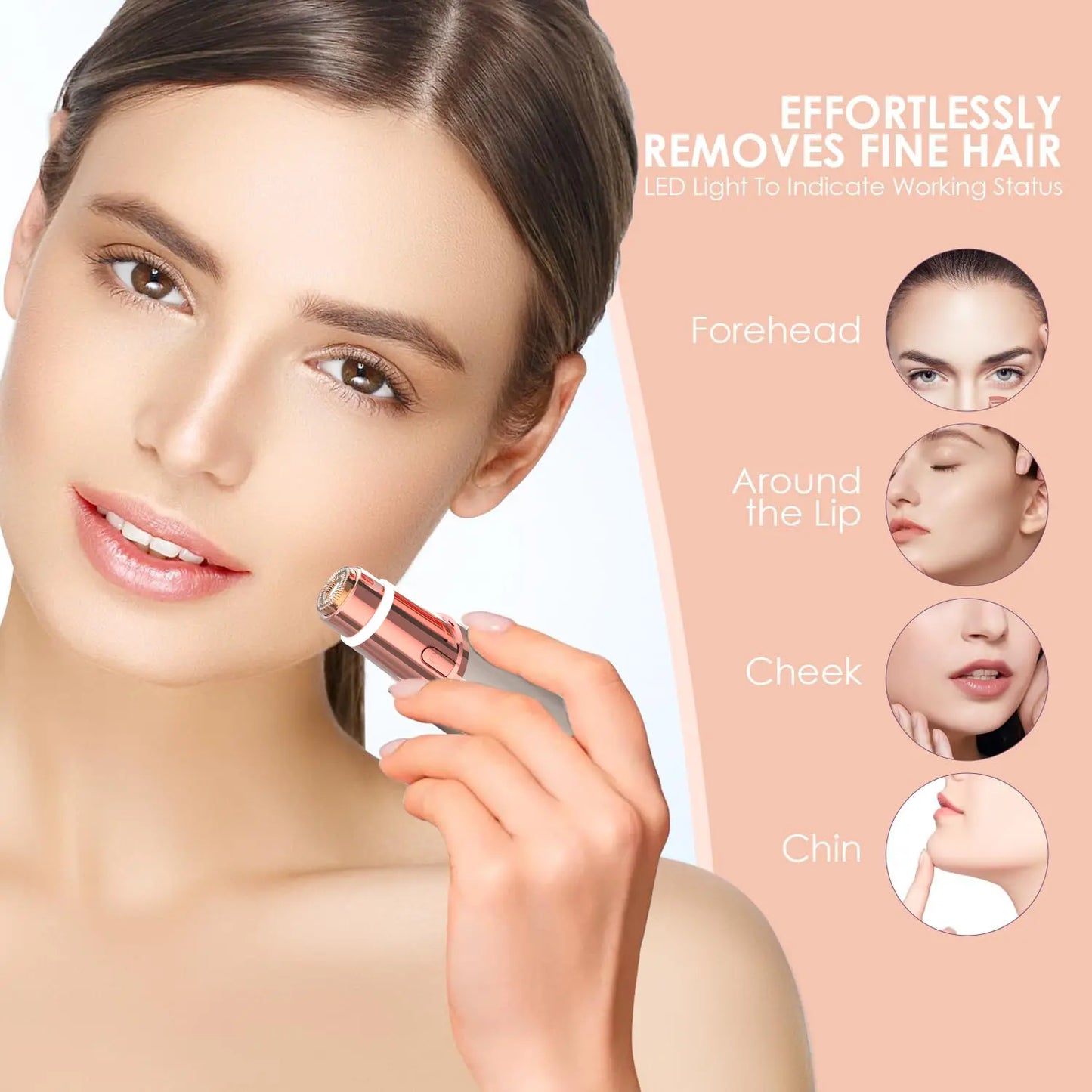 2 in 1 Facial & Eyebrow Hair Trimmer, Electric Eyebrow Trimmer, Lip Facial Body Hair Removal Tool, Facial Hair Care Tool, Electric Shaver Women, Eyebrow, Epilator Hair Remover,father'sdaygifts,summerhairstyles,dorm essentials