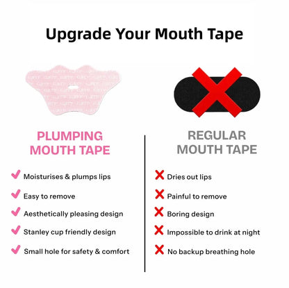 GJFTP Mouth Tape - Hydrating & Moisturizing Mouth Tape For Sleep - Collagen & Hyaluronic Acid Plumping Mouth Tape - 30 Pcs One Month Supply