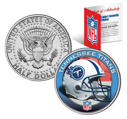 NFL HELMET LOGOS JFK Half Dollar US Football Coins OFFICIALLY LICENSED 32 TEAMS