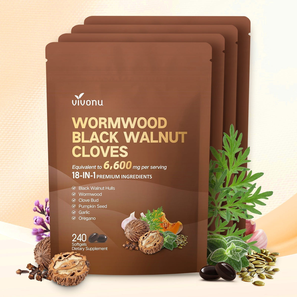 Black Walnut Wormwood Capsules